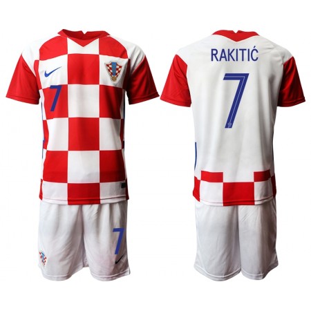 Kroatië Ivan Rakitic 7 Kind Thuis Tenue EK 2020